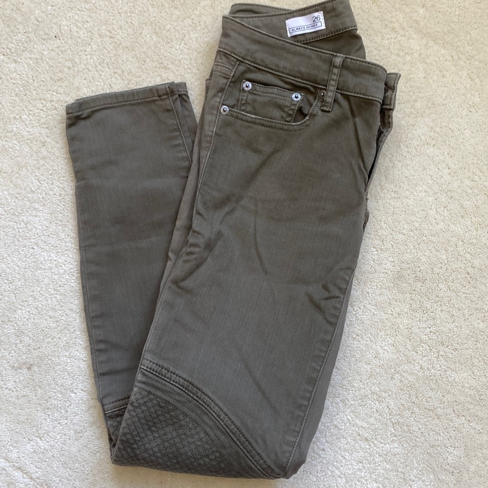 Gap moto style skinny jeans